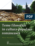 Mamulea Mona Teme Filosofice in Cultura Populara Romaneasca