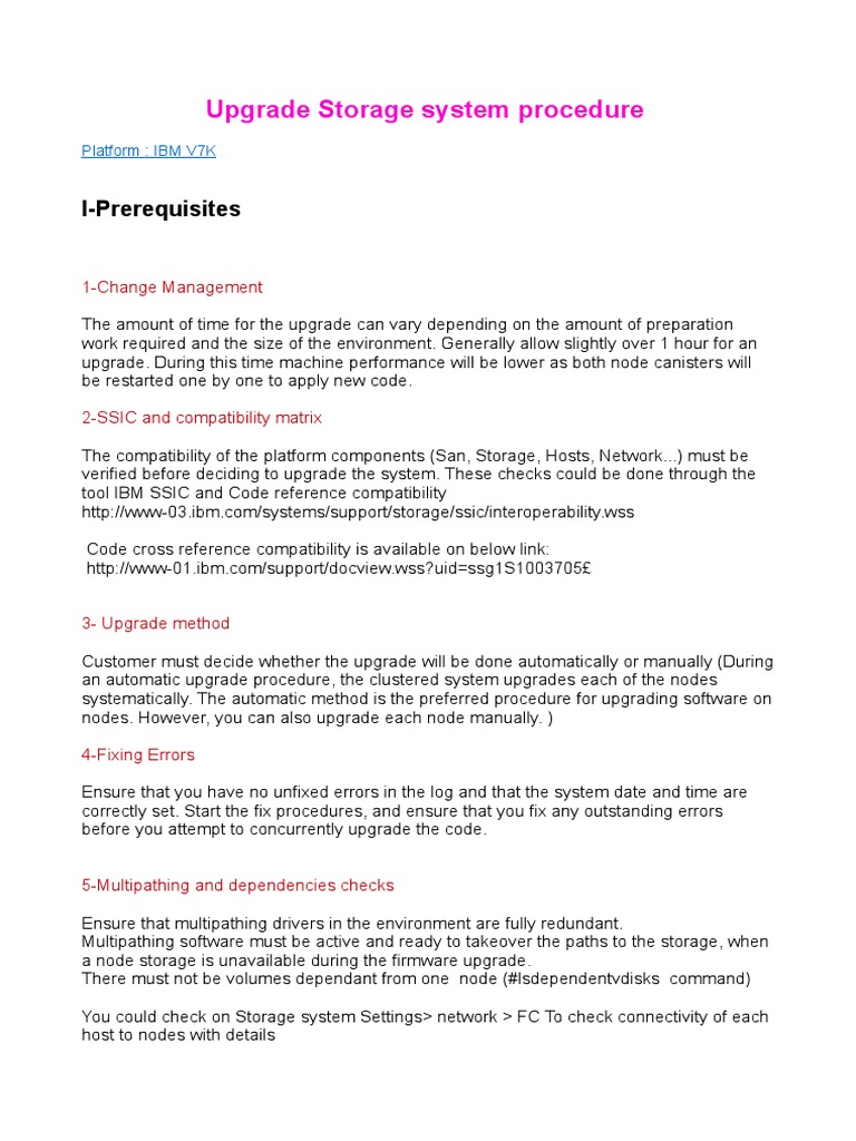 IBM V7K Storage Upgrade Guide | PDF | Computer Data | Software