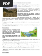 Factores Bióticos y Abióticos