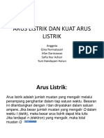 Arus Listrik Dan Kuat Arus Listrik