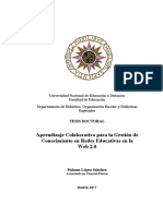 Aprendizaje Colaborativo para La Gestión de Conocimiento en Redes Educativas PDF