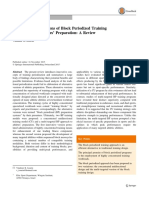 Benefits and Limitations of Block Periodized Training Approaches To Athletes' Preparation A Review