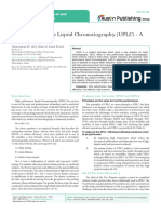 Ultra Performance Liquid Chromatography (UPLC) - A Review: Austin Journal of Analytical and Pharmaceutical Chemistry