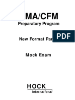 Cma/Cfm: Preparatory Program
