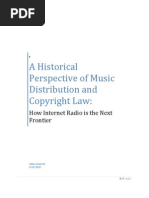 Download A Historical Perspective of Music Distribution and Copyright Law How Internet Radio is the Next Frontier by Adam Deutsch SN37780490 doc pdf