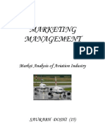 Marketing Management: Market Analysis of Aviation Industry
