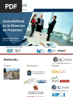 Sostenibilidad en La Dirección de Proyectos