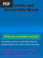 Countable and Uncountable Nouns