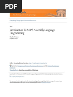 Introduction To MIPS Assembly Language Programming1