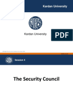Kardan University Security Council Overview