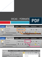 Dicas - Formatação PDF