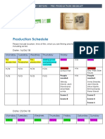 Production Schedule