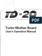 Turbo Mother Board: User's Operation Manual