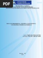 EDUCAÇÃO PROFISSIONAL, CIENTÍFICA E TECNOLÓGICA