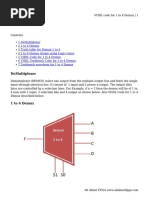 VHDL Code For 1 To 4 Demux