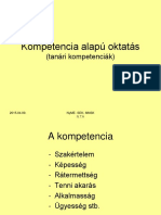 Kompetencia Alapú Oktatás (Tanári Kompetenciák) 2015.04.09. NyME - SEK - MNSK N.T.Á