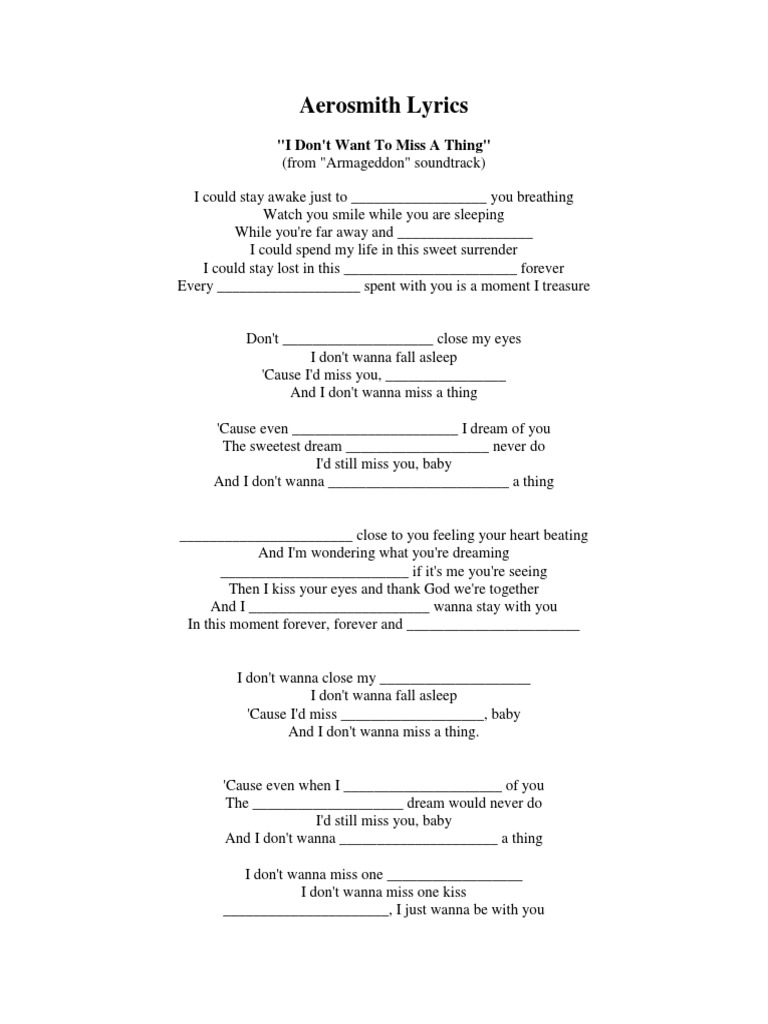 I Don T Wanna Be You Lyrics