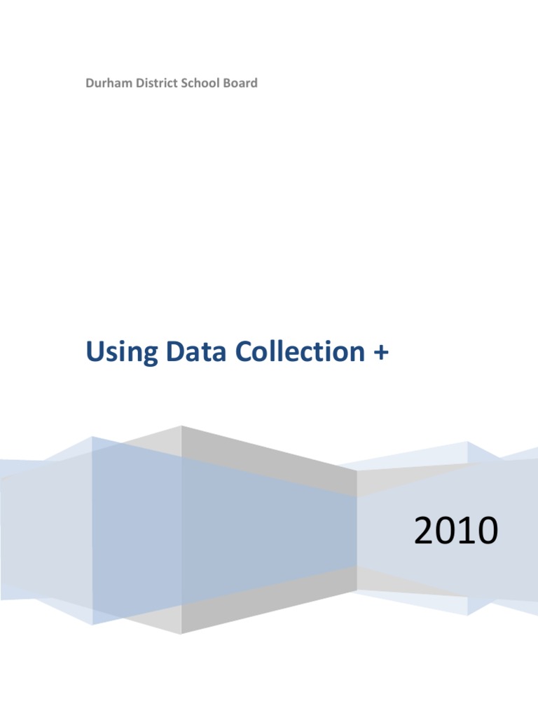 Data Collection Tool Guide for Educators | PDF | Login | Computing