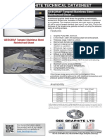 Gee Graphite Technical Datasheet: GEEGRAF Tanged Stainless Steel Reinforced Sheet
