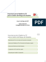 Importancia de La Plataforma Tic para La Gestion Del Riesgo de Desastres