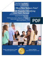 05.01.18 Why Don't More New Yorkers Vote?: A Statewide Snapshot Identifying Low Voter Turnout