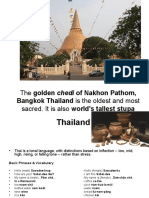 The Golden Chedi of Nakhon Pathom, Sacred. It Is Also World's Tallest Stupa