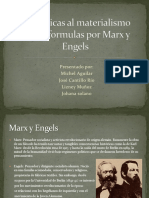 Las Criticas Al Materialismo Vulgar Formulas Por Marx