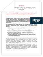 Informe de Trazabilidad de Servicio Al Cliente PDF