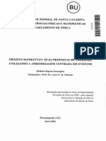 Projeto Manhattan: duas propostas de trabalho utilizando a aprendizagem centrada em eventos