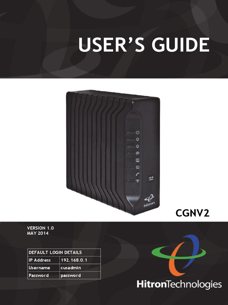 Manual Hitron-CGNV2.pdf | Dirección IP | Red de computadoras