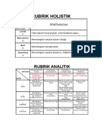 Perbezaan Rubrik Holistik Dan Rubrik Analitk Tuto 4