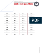 Key Diagnostic Test Questions