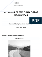 Tema 4. Mecánica de Suelos en Estructuras Hidráulicas