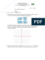 Examen de SuperacionEcuaciòn de La Recta Noveno