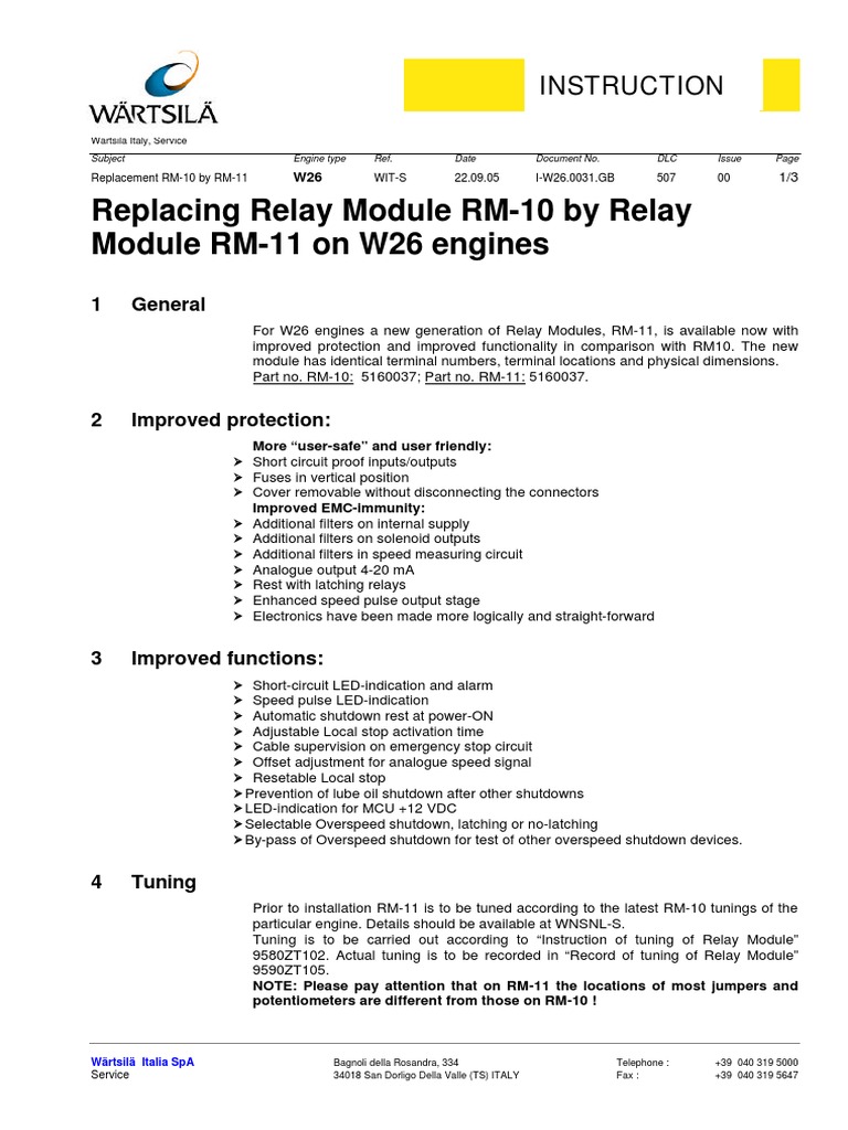 Relay Module RM10 To RM11 | PDF | Electrical Connector | Relay