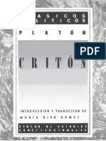 Critón Ed - Bilingue - Platón PDF