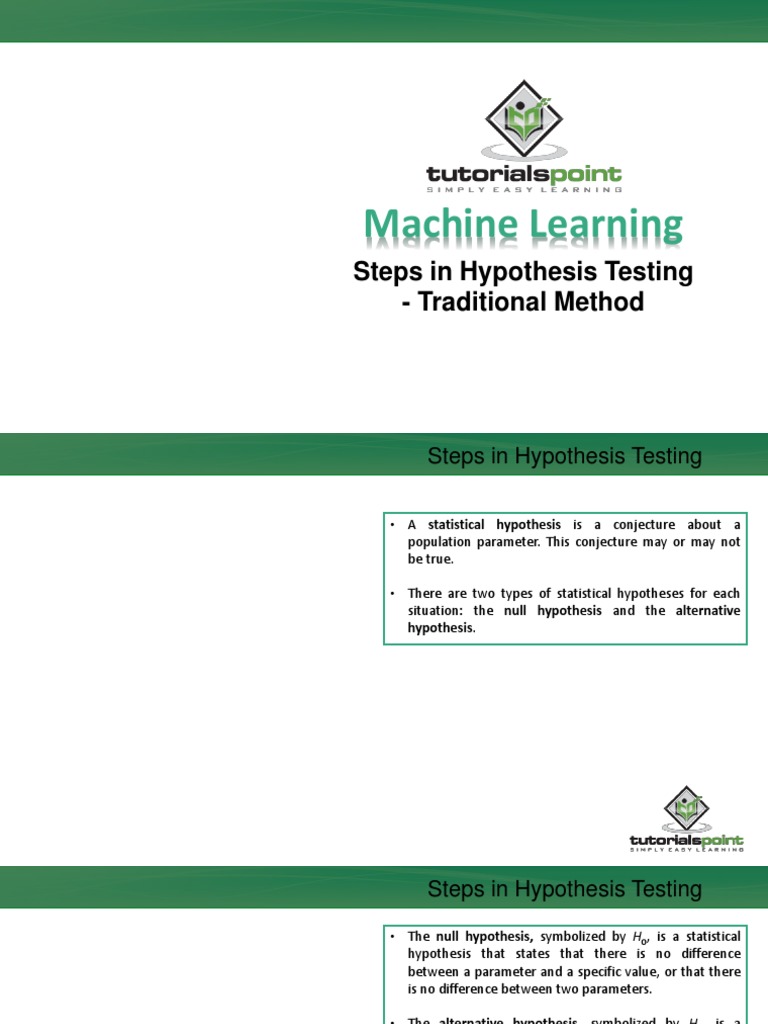 Hypothesis Testing Steps Explained | PDF | Statistical Hypothesis ...