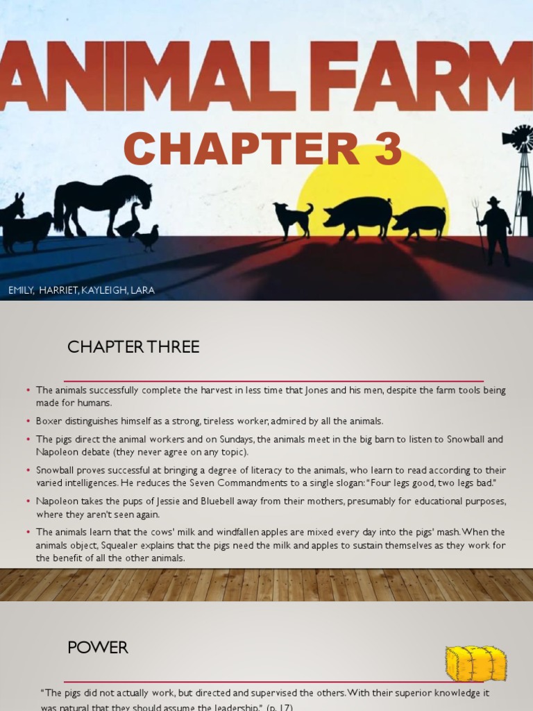 Chapter 3 Summary of Animal Farm | PDF | Leadership