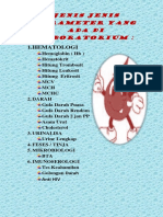 Jenis Jenis Parameter Yang Ada Di Laboratorium