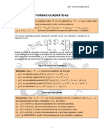 Repaso de Formas Cuadráticas