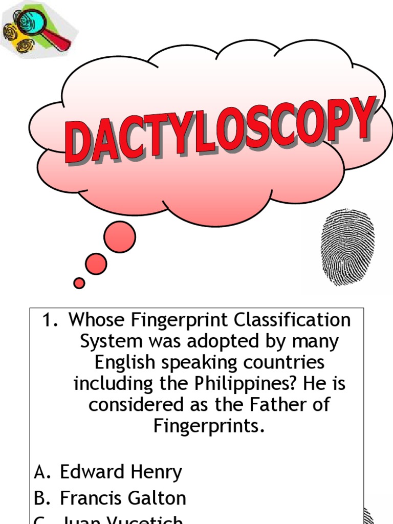 Dactyloscopy Fingerprint Skin