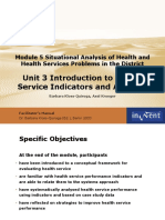 Unit 3 Introduction To Health Service Indicators and Analysis