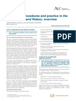 Arbitration Procedures and Practice in The UK England and Wales Overview