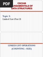 3) Linked List (Part 2)