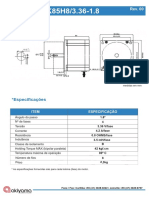 Especificações e ligação de motor bipolar AK85H8/3.36-1.8