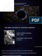 Stephen Hawking - Cosmologist, Space Traveller and Hero