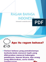 Ragam Bahasa Indonesia