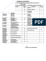 B.SC I & Iii Year (Y.W.S.) Supplementary Examinations Oct/Nov 2017 Time-Table