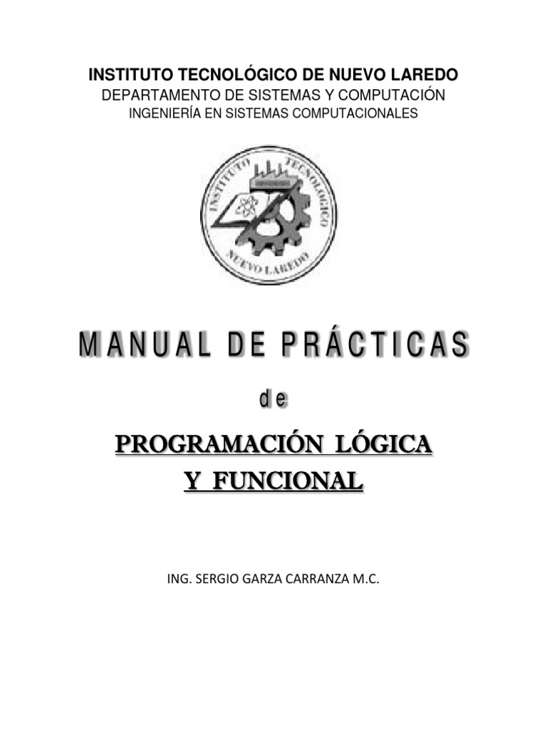 Manual de Prácticas en Lógica y Funcional | PDF | Programacion ...