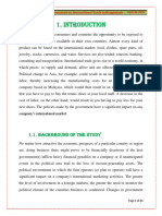 1.1. Background of The Study: Impact of Political Environment On International Trade in Bangladesh